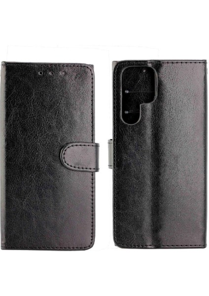 Samsung Galaxy S22 Ultra 5g Manyetik Kapatma Pu Deri Kart Için Flip Case (Yurt Dışından)