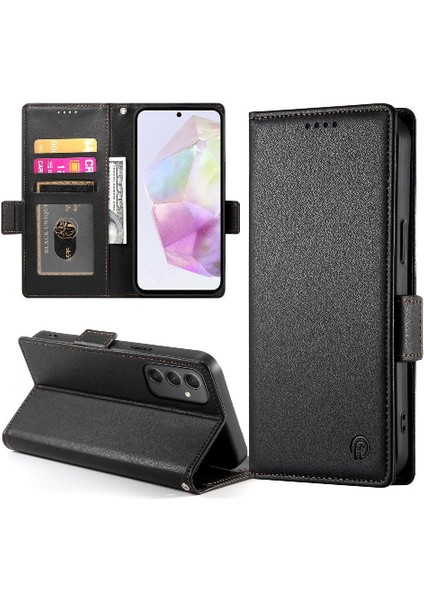 Samsung Galaxy A35 Günlük Kullanım Için Flip Case Iş Cüzdan Flip Kart Yuvaları (Yurt Dışından)