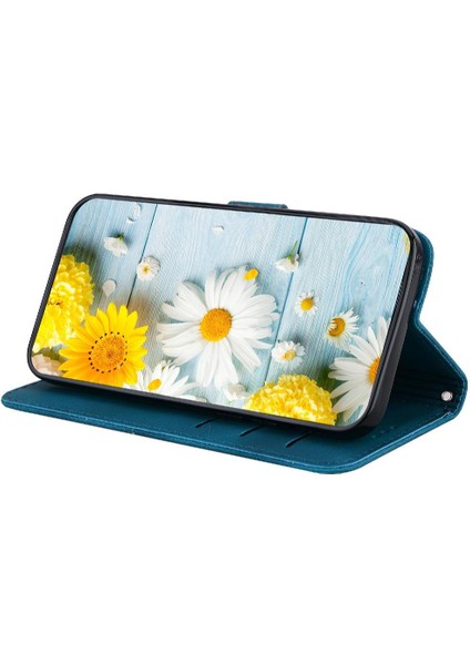 Tecno Camon 30 Premier Kart Tutucu Cüzdan Kabartmalı Zambak Için Flip Case (Yurt Dışından)