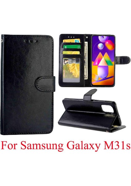 Samsung Galaxy M31S Darbeye Dayanıklı Manyetik Kapatma Kart Tutucu Için Flip Case (Yurt Dışından)