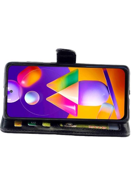Samsung Galaxy M31S Darbeye Dayanıklı Manyetik Kapatma Kart Tutucu Için Flip Case (Yurt Dışından)