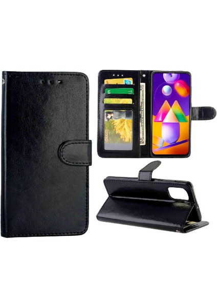 Samsung Galaxy M31S Darbeye Dayanıklı Manyetik Kapatma Kart Tutucu Için Flip Case (Yurt Dışından)