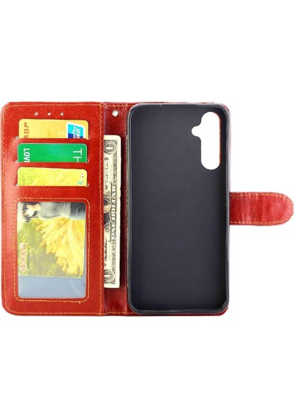 Samsung Galaxy M14 5g Darbeye Kickstand Kart Tutucu Pu Için Flip Case (Yurt Dışından) fırsatları