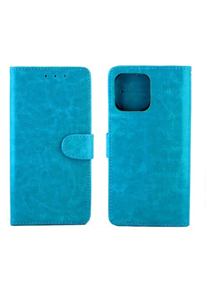 Samsung Galaxy Flip 5g Darbeye Pu Deri Kickstand Kart Için Flip Case (Yurt Dışından)