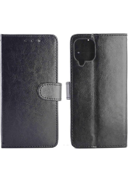Samsung Galaxy A22 4g Darbeye Pu Deri Kickstand Kart Için Flip Case (Yurt Dışından)