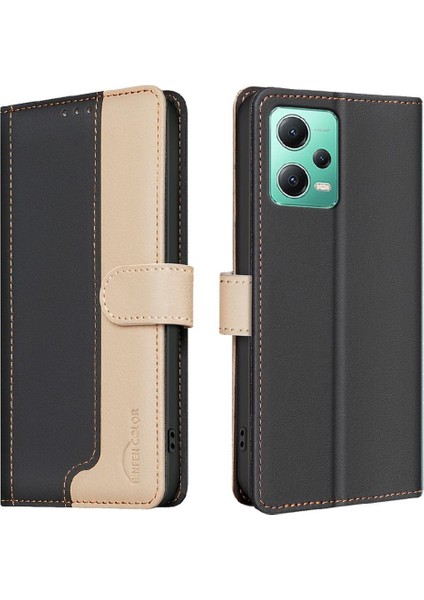 Xiaomi Redmi Not 12 Için Flip Case 5g Darbeye Tpu Iç Kabuk Kart Çevirme (Yurt Dışından)