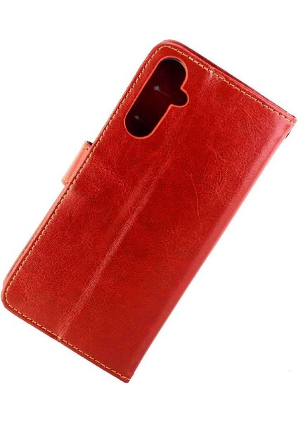 Samsung Galaxy M34 5g Darbeye Kickstand Kart Tutucu Pu Için Flip Case (Yurt Dışından)