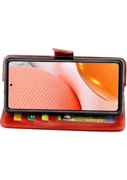 Samsung Galaxy A72 5g Kickstand Kart Tutucu Pu Deri Için Flip Case (Yurt Dışından) fırsatları