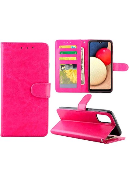Samsung Galaxy A02S Darbeye Dayanıklı Manyetik Kapatma Kart Tutucu Için Flip Case (Yurt Dışından)