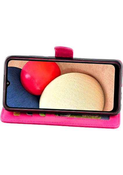 Samsung Galaxy A02S Darbeye Dayanıklı Manyetik Kapatma Kart Tutucu Için Flip Case (Yurt Dışından)