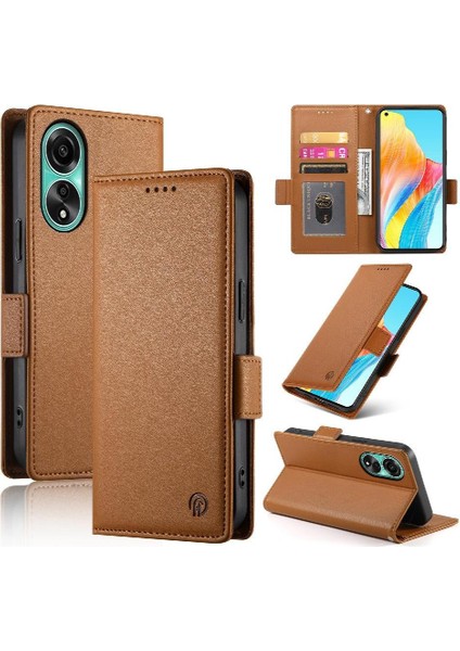Oppo A78 4g Günlük Kullanım Için Flip Case Kartvizit Yuvaları Cüzdan Flip (Yurt Dışından) fiyatları