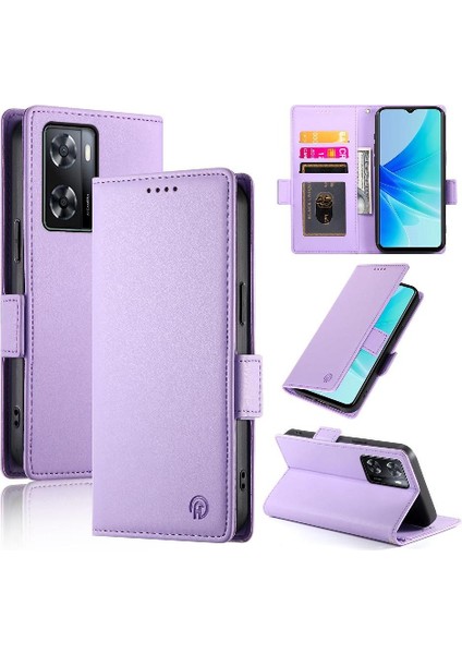 Manyi Mall Oppo A57 4g Günlük Kullanım Için Flip Case Kart Yuvaları Iş Cüzdan Flip (Yurt Dışından)