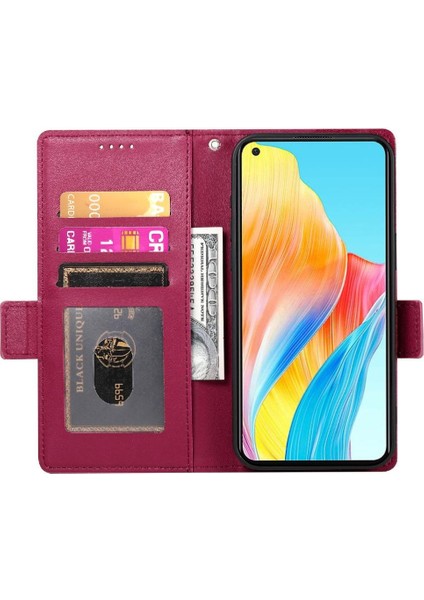 Oppo A78 4g Günlük Kullanım Için Flip Case Kartvizit Yuvaları Cüzdan Flip (Yurt Dışından) modelleri