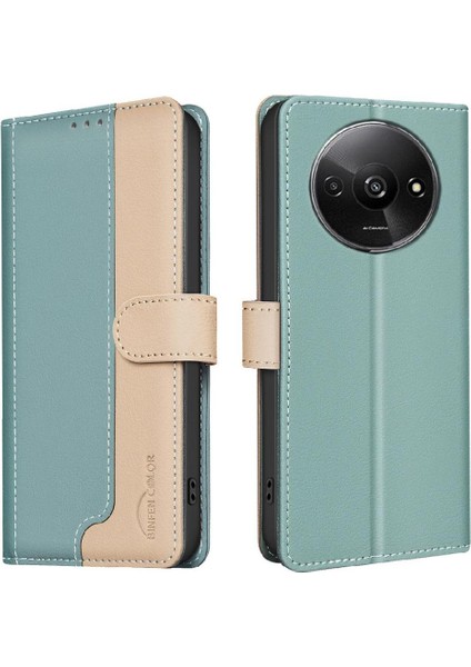 Xiaomi Redmi A3 Flip Folio Kickstand Rfıd Engelleme Tpu Iç Için Flip Case (Yurt Dışından)