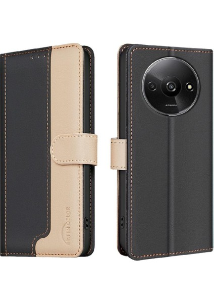 Xiaomi Redmi A3 Flip Folio Kickstand Rfıd Engelleme Tpu Iç Için Flip Case (Yurt Dışından) indirimleri