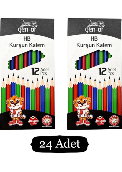 Hb Köşeli Kurşun Kalem 6000 24 Adet
