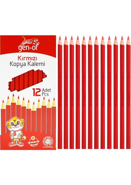 Hb Köşeli Kurşun Kalem 12'li +Kırmızı Kopya Kalem i 6'lı+ Sınav Silgisi 3'lü fırsatları