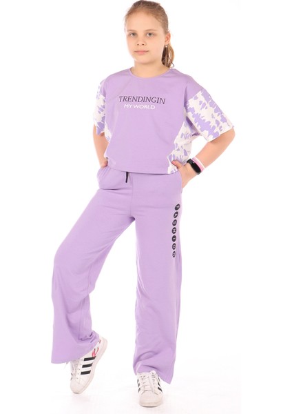 Toontoy Kız Çocuk Trendingin Myword Baskılı Eşofman Takım modelleri