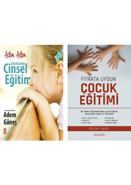 Adım Adım Çocuklarda Cinsel Eğitim - Fıtrata Uygun Çocuk Eğitimi 2'li Set