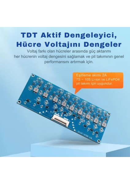 Tdt 8s Aktif Balans Cihazı - Pil Enerji Aktif Dengeleme 2A