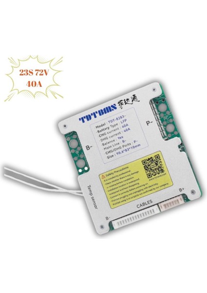 Tdt 23S 72V 40A Lifepo4 Bms Balanslı