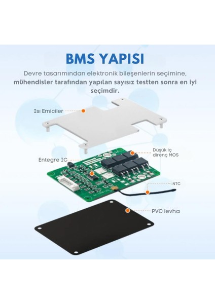 Tdt 4s 12V 30A Lifepo4 Bms Balanslı