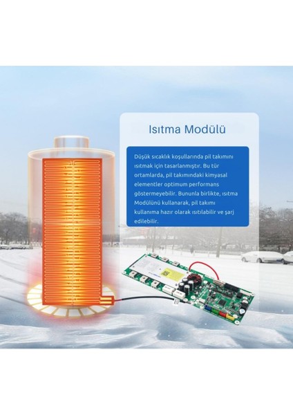 Dokunmatik Ekranlı Smart 13S-16S 48V 100A Bms Lifepo4 Ess