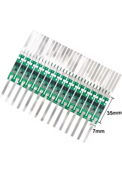 Tdt 7.4V 2s 4A Li-Ion Pil Koruma Devresi Nikel Şeritli Bms