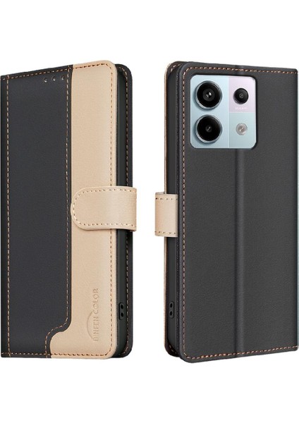 Xiaomi Poco X6 Flip Folio Darbeye Tpu Iç Kabuk Rfıd Için Flip Case (Yurt Dışından) indirimleri
