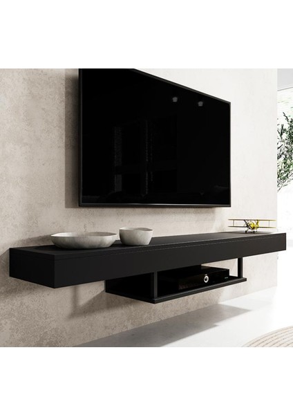 Tv Ünitesi Tv Sehpası Lüks Modern Şık Duvara Askılı Geniş Ünite