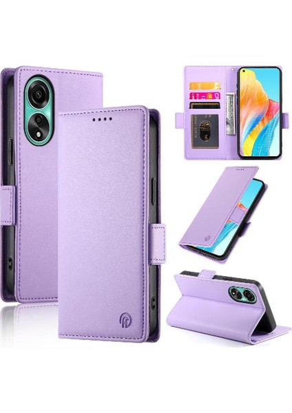 Oppo A78 4g Günlük Kullanım Için Flip Case Kartvizit Yuvaları Cüzdan Flip (Yurt Dışından)
