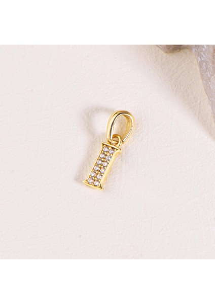 14 Ayar Altın I Harfi Taşlı Kolye Ucu 0,38 gr fiyatları