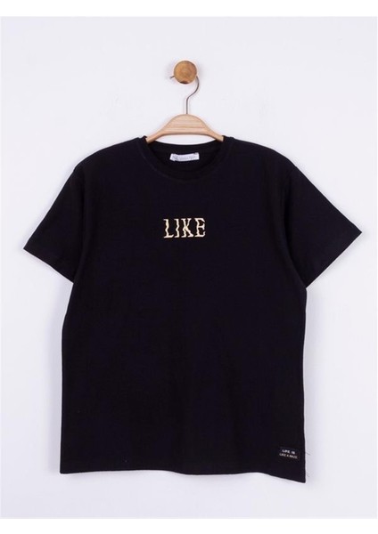 Çocuk Like Yazılı Pamuklu Tshirt