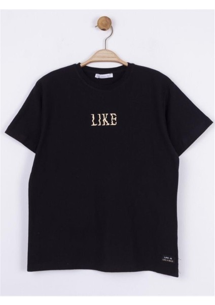 Çocuk Like Yazılı Pamuklu Tshirt