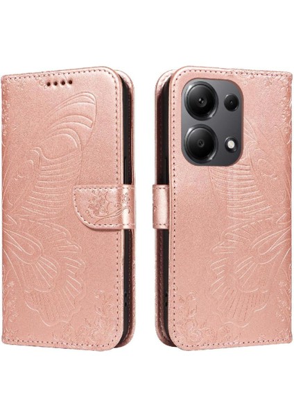 SZY Mall Xiaomi Poco M6 Pro 4g Için Flip Case Kredi Kartı ile Yüksek Kaliteli Deri (Yurt Dışından)