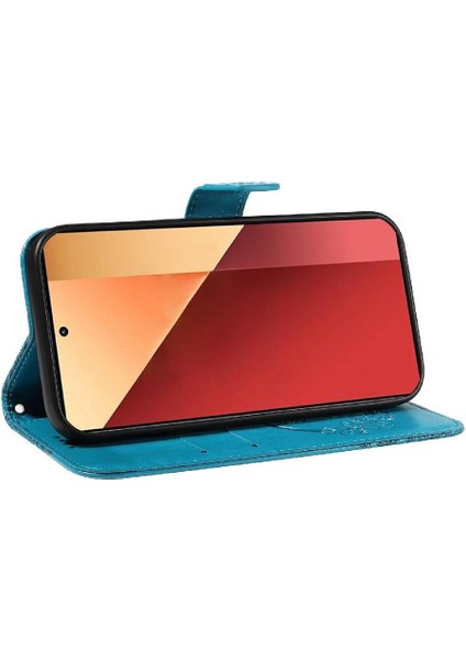 Xiaomi Poco M6 Pro 4g Için Flip Case Kredi Kartı ile Yüksek Kaliteli Deri (Yurt Dışından)