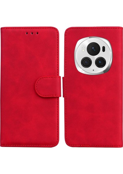Onur Magic6 Pro Için Flip Case Standı Tutucu Kart Yuvası Manyetik Premium Pu (Yurt Dışından)