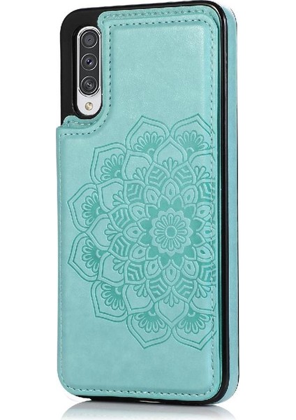 Samsung Galaxy Için Kart Tutucu Kılıf ile Cüzdan A50/A50S Desen Çiçek Pu (Yurt Dışından)