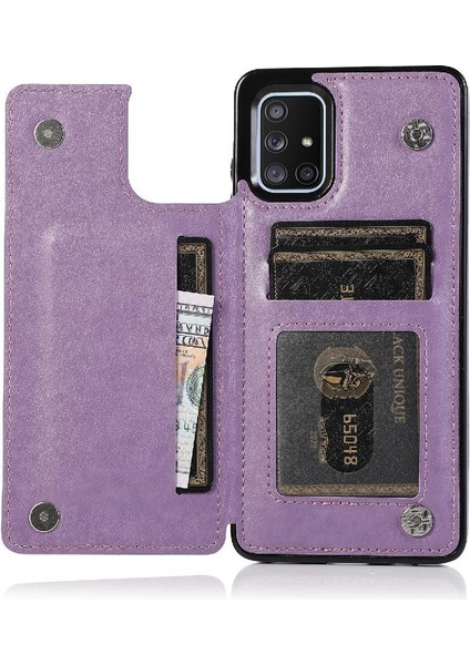 Samsung Galaxy A71 5g Flip Darbeye Pu Için Kart Tutucu Kılıf ile Cüzdan (Yurt Dışından)
