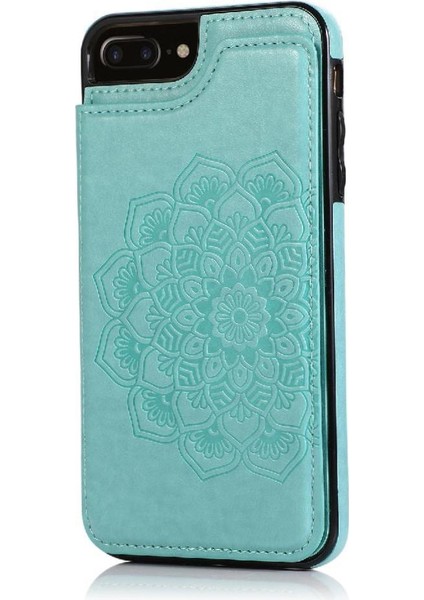 IPhone 6/6s Artı Kabartmalı Mandala Çift Için Kart Tutucu Kılıf ile Cüzdan (Yurt Dışından)
