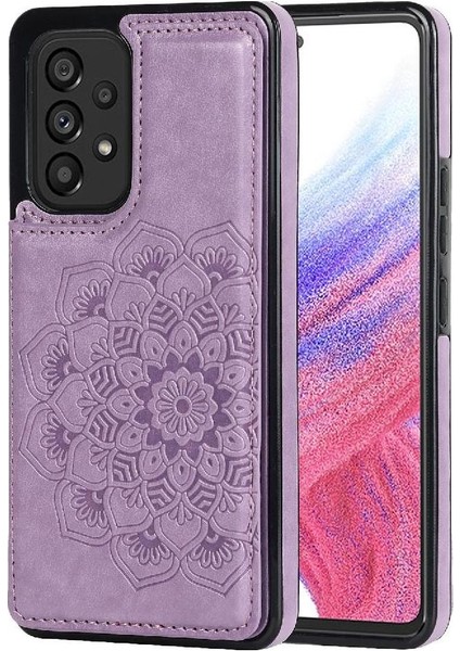 Samsung Galaxy Için Kart Tutucu Kılıf ile Cüzdan A52S 5g Pu Deri Çift (Yurt Dışından)