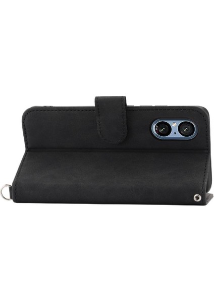 Sony Xperia 5 V Çoklu Kredi Kartı Yuvaları Için Flip Case Darbeye (Yurt Dışından)