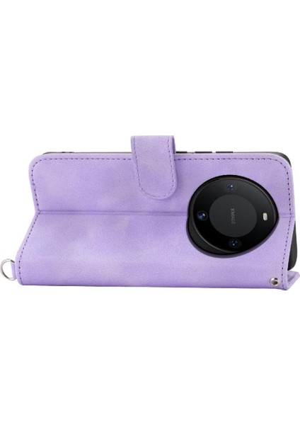 Huawei Mate 60 Bileklik Kabartmalı Çoklu Kredi Kartı Için Flip Case (Yurt Dışından)