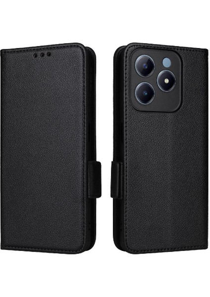 Realme C63 4g Için Flip Case Pu Deri Cüzdan Manyetik Yan Toka Kartı (Yurt Dışından)