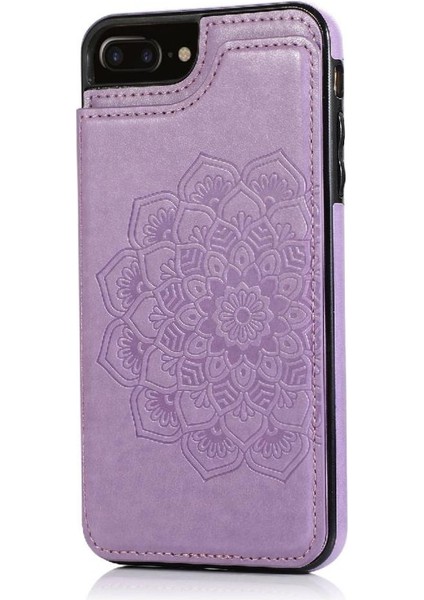 IPhone 6/6s Artı Kabartmalı Mandala Çift Için Kart Tutucu Kılıf ile Cüzdan (Yurt Dışından)