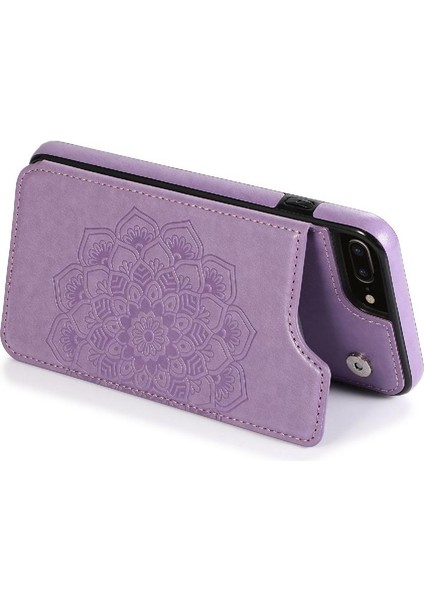 IPhone 6/6s Artı Kabartmalı Mandala Çift Için Kart Tutucu Kılıf ile Cüzdan (Yurt Dışından) modelleri