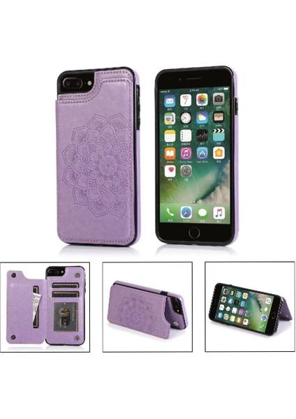 IPhone 6/6s Artı Kabartmalı Mandala Çift Için Kart Tutucu Kılıf ile Cüzdan (Yurt Dışından) indirimleri