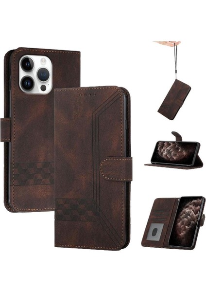 Kullanışlı Stand Özelliği ile IPhone 16 Pro Max Case Pu Deri ile Uyumlu (Yurt Dışından)