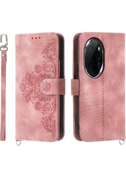 Onur Için Flip Case 100 Pro Darbeye Çoklu Kredi Kartı Yuvaları Kabartmalı (Yurt Dışından)