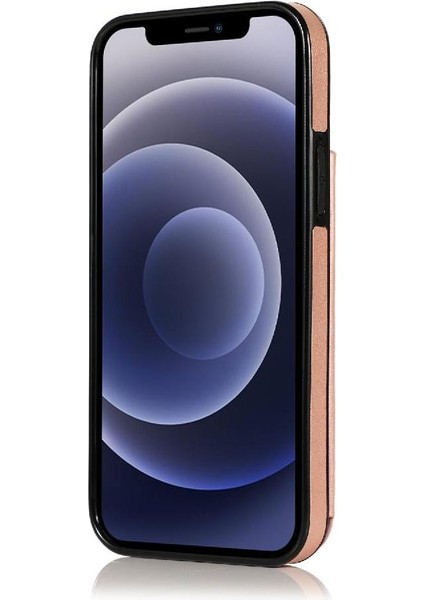 IPhone 12 Mini Kabartmalı Mandala Pu Flip Için Kart Tutucu Kılıf ile Cüzdan (Yurt Dışından)